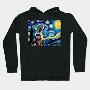 Dog Starry Night Great Dane Whispers, Tee Triumph Extravaganza Hoodie